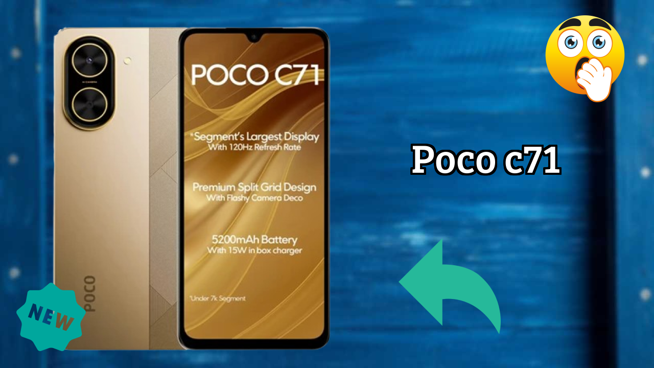 POCO C71 Display Size: 6.88 Inches (17.48 Cm) Screen Review
