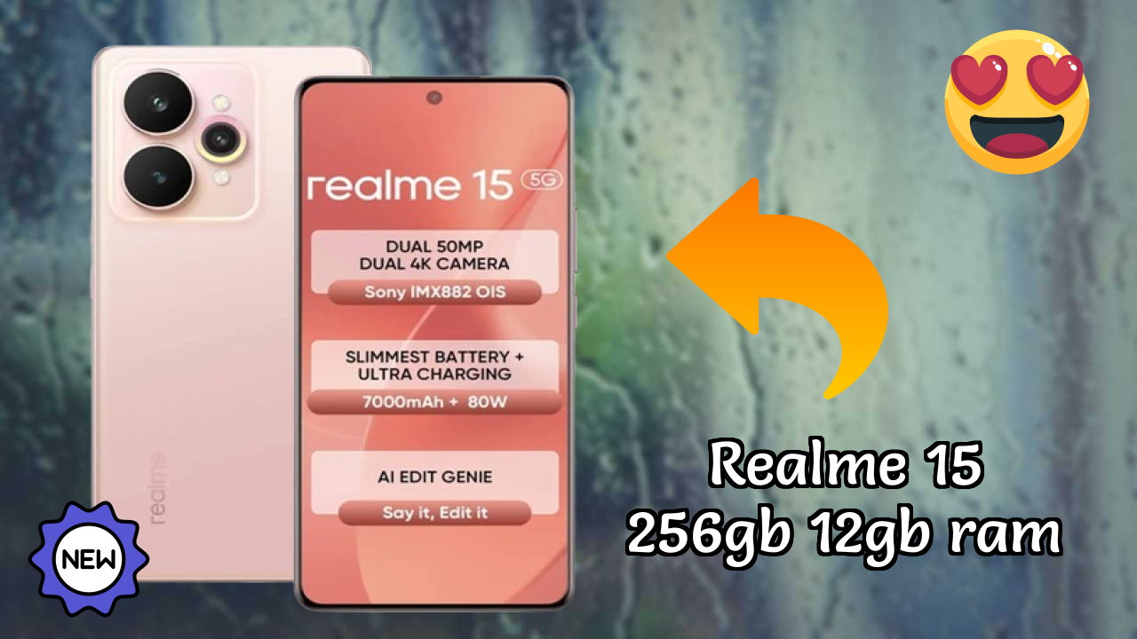 Realme 15 256GB 12GB RAM Display Technology: 6.8 Inches (17.27 Cm) Screen
