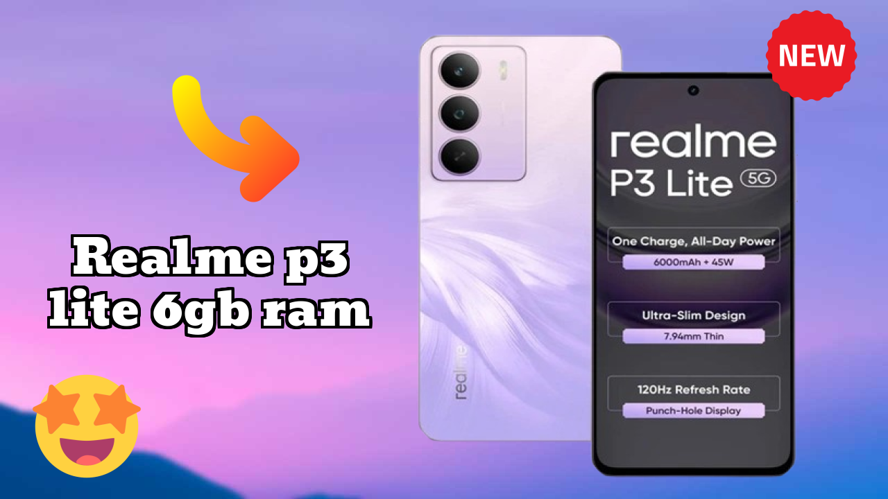 Realme P3 Lite 6GB RAM Display Technology: IPS LCD Quality