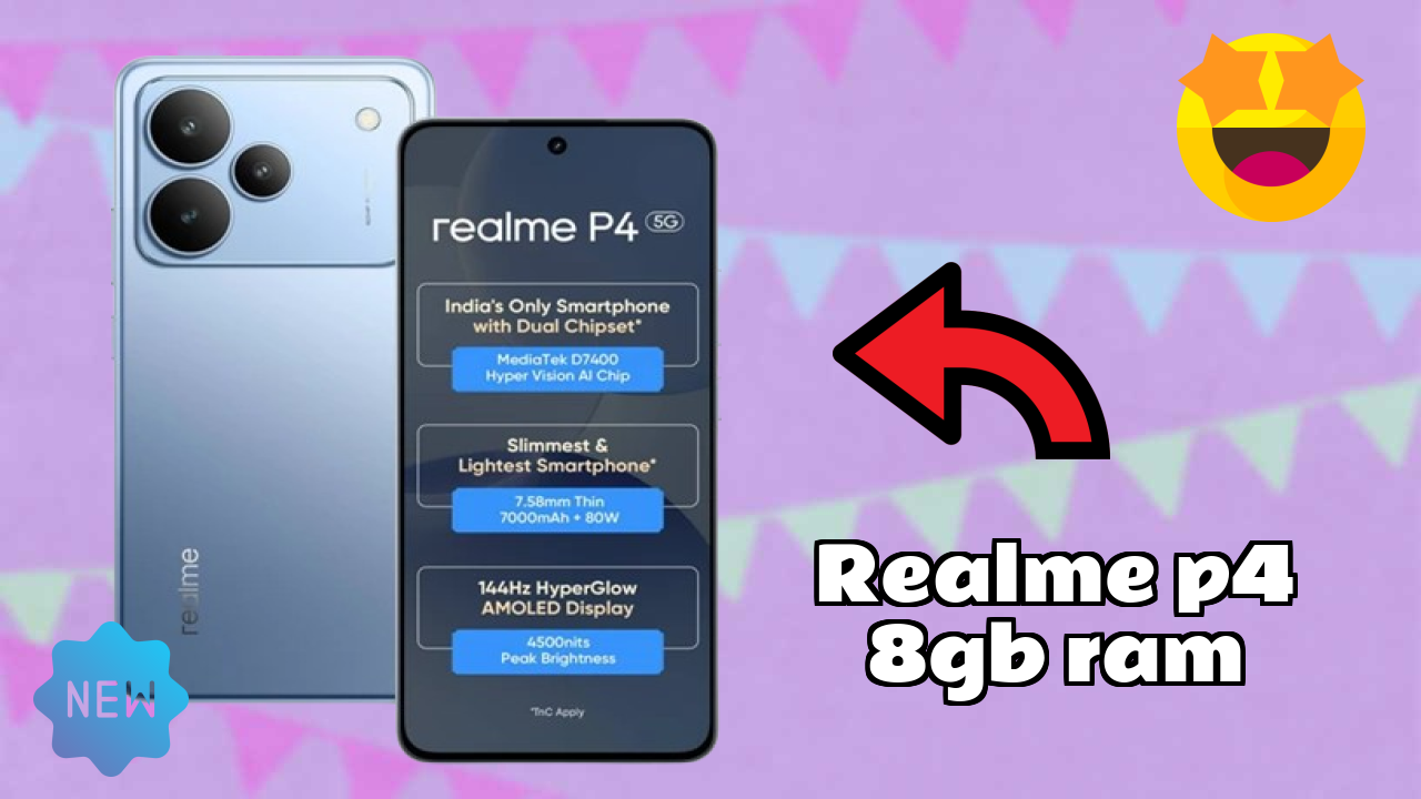 Realme P4 8GB RAM Camera Quality: 50 MP + 8 MP Rear Camera Low Light