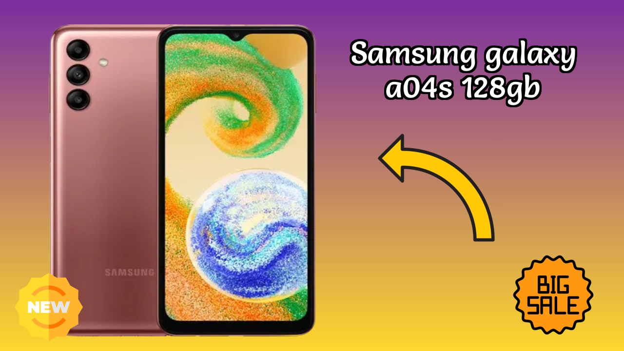 Samsung Galaxy A04s 128GB Display Quality: 6.5 Inches (16.51 Cm) Screen