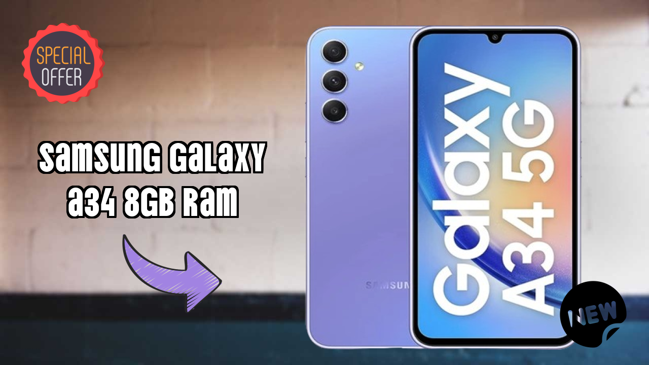Samsung Galaxy A34 8GB RAM Display Review: Super AMOLED Screen Size