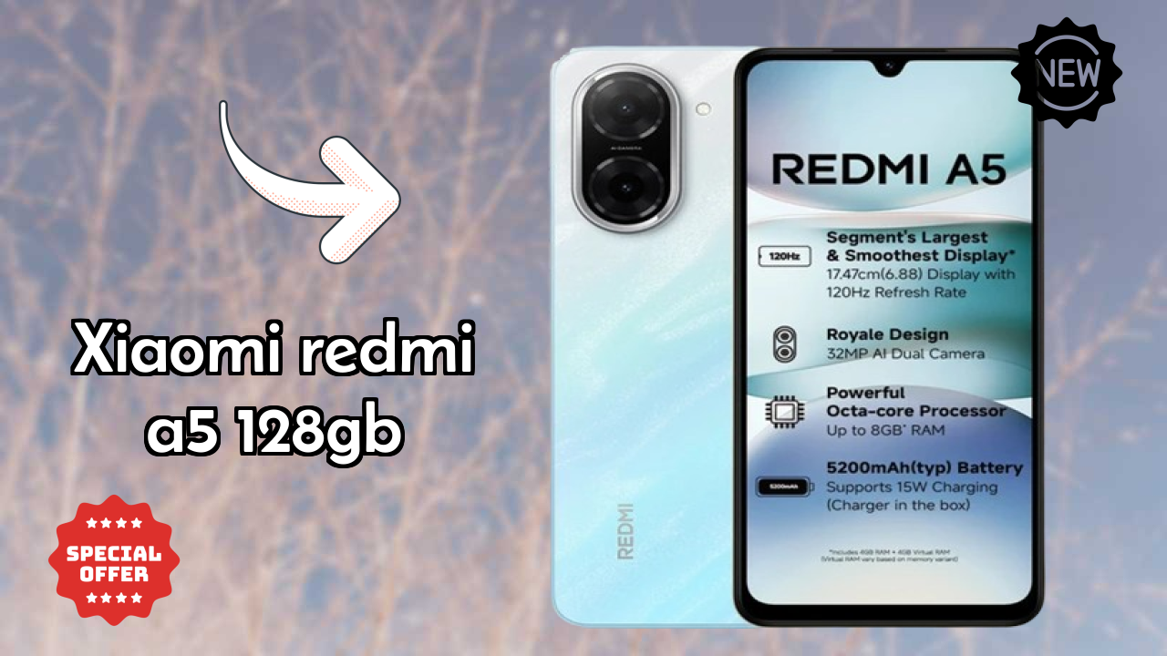Xiaomi Redmi A5 128GB at ₹7,099 - Best Deal Available